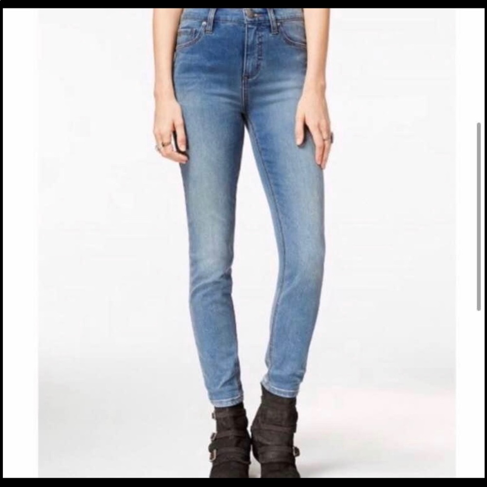 Free People Skinny High-waisted Jeans